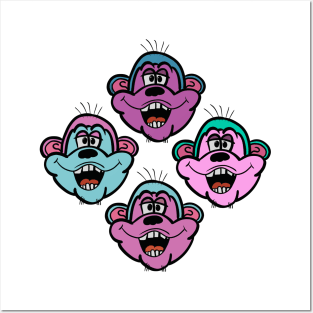 MonkeyHead 4 - Diamond style Posters and Art